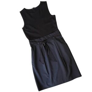 Theory LBD Black Sleeveless Dress with Waist Tie, poss size 0-2?